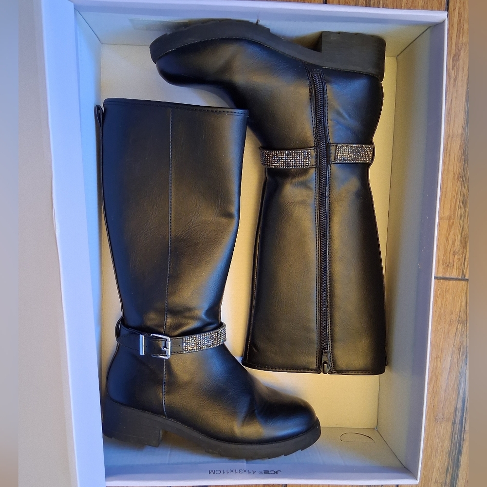 Madden Girl Black Knee-High Boots